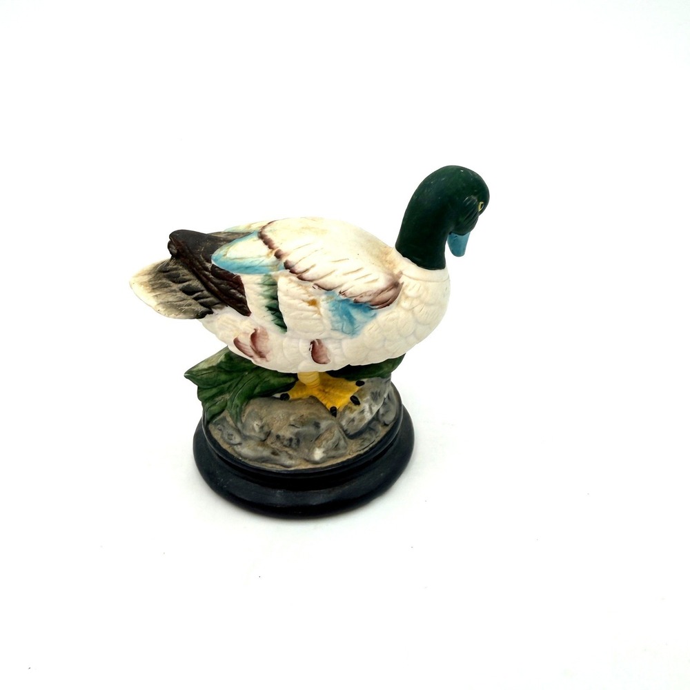 Vintage Mallard Duck‎ Porcelain Figurine Hand Painted Bird Statue